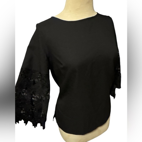 Black banana republic, lace‎ sleeve top size extra small - Picture 1 of 7